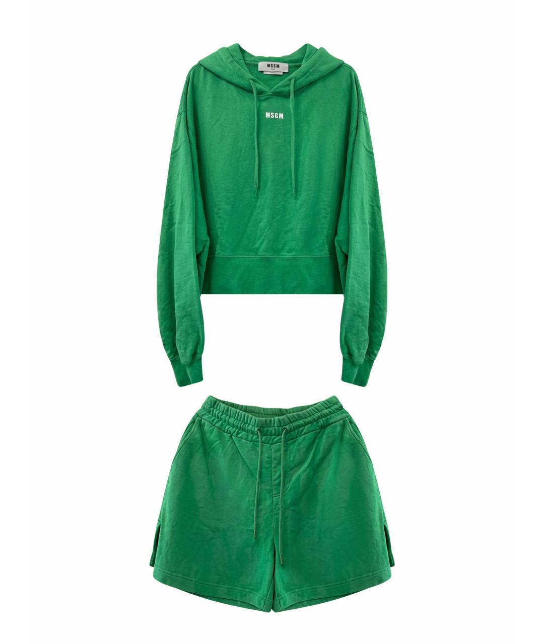 MSGM Зеленый хлопковый спортивные костюмы, фото 1