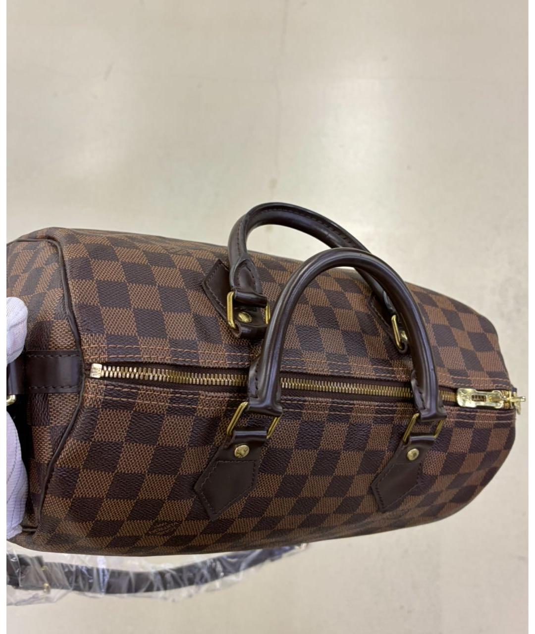 LOUIS VUITTON Коричневая сумка с короткими ручками, фото 3