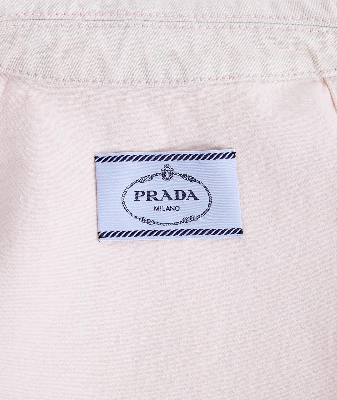 PRADA Розовая хлопковая куртка, фото 3