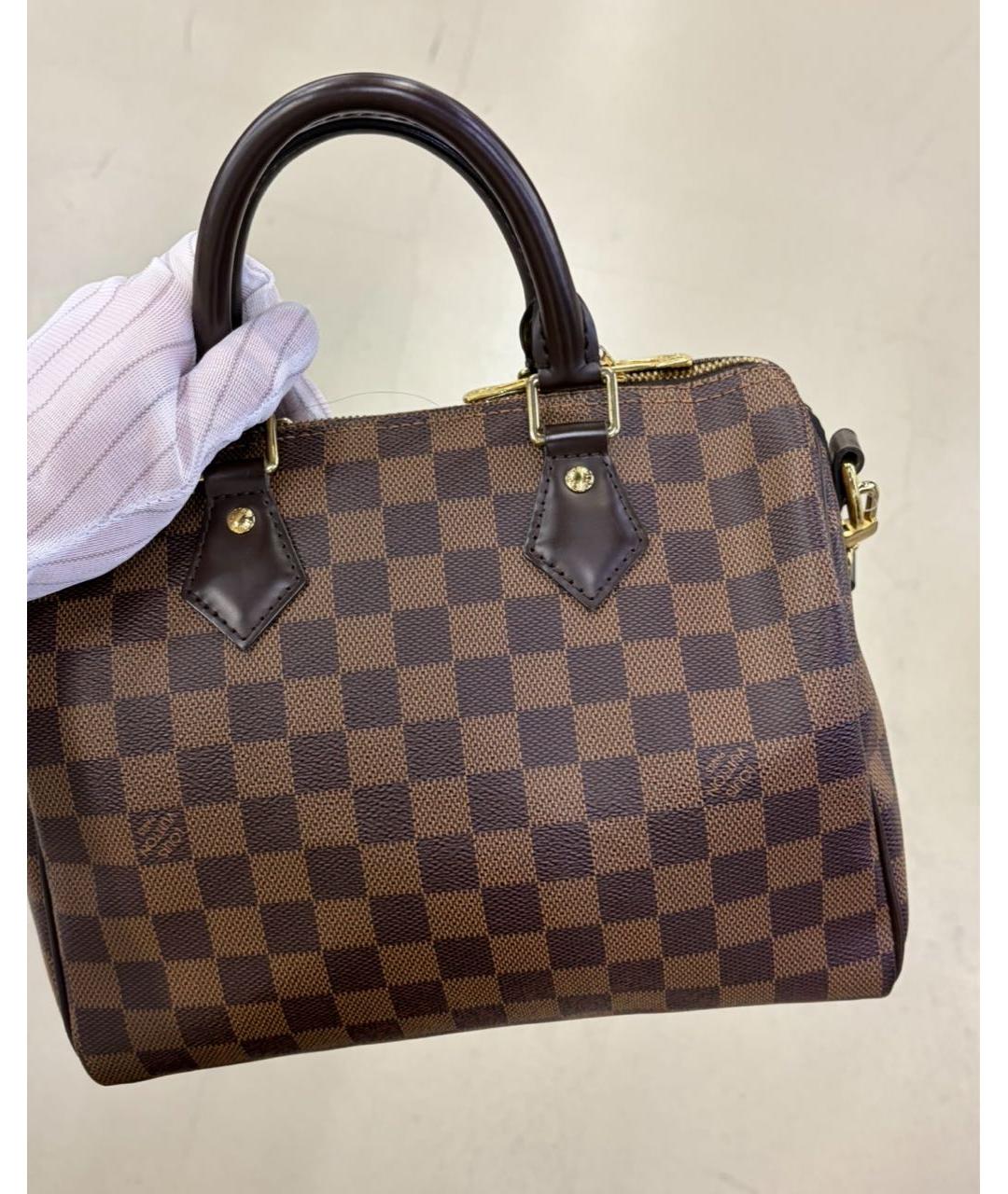 LOUIS VUITTON Коричневая сумка с короткими ручками, фото 4