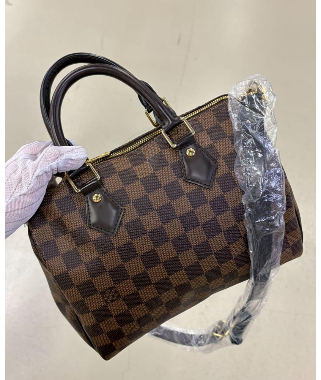LOUIS VUITTON Коричневая сумка с короткими ручками, фото 2