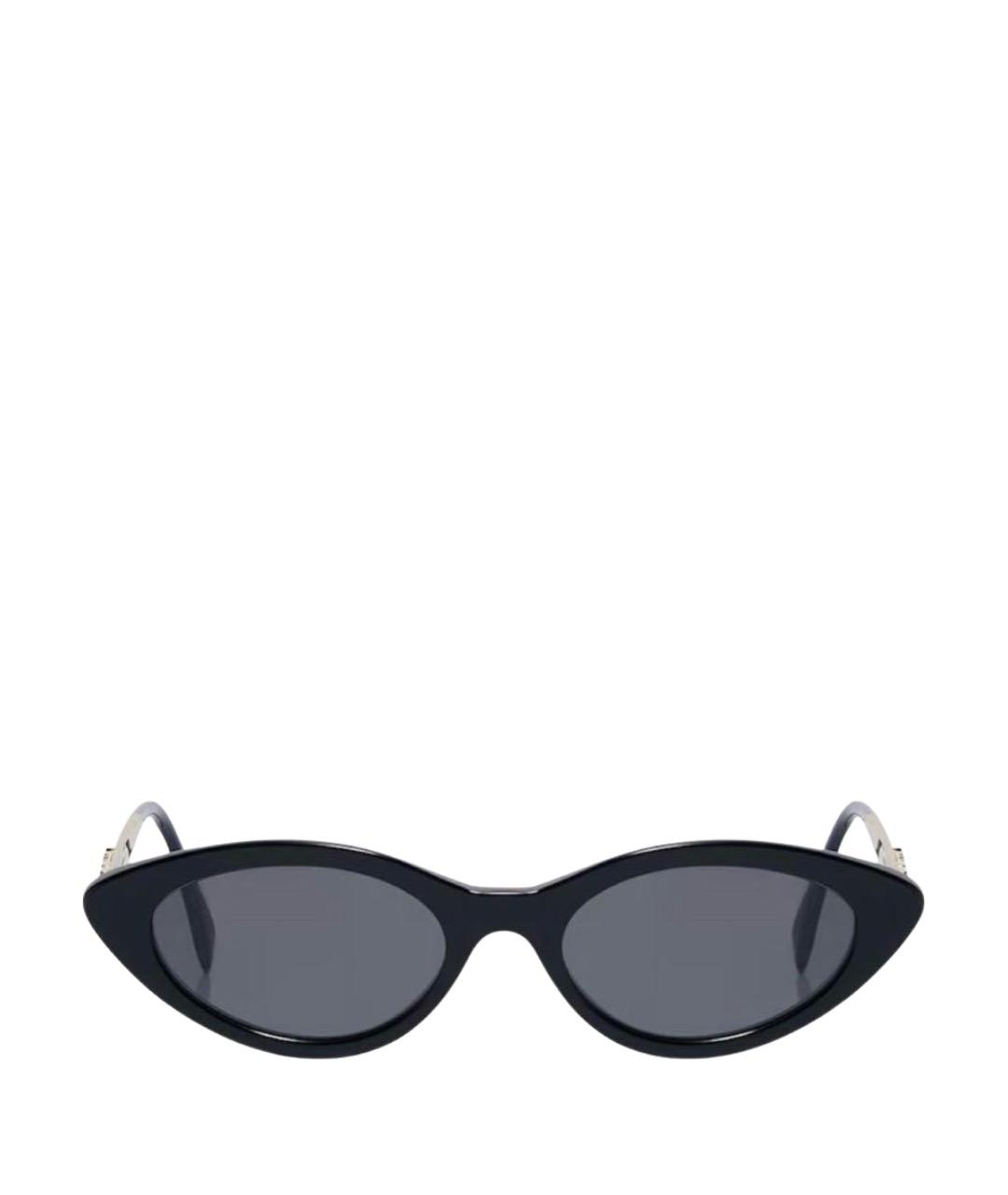 FENDI Серебряные металлические солнцезащитные очки, фото 1