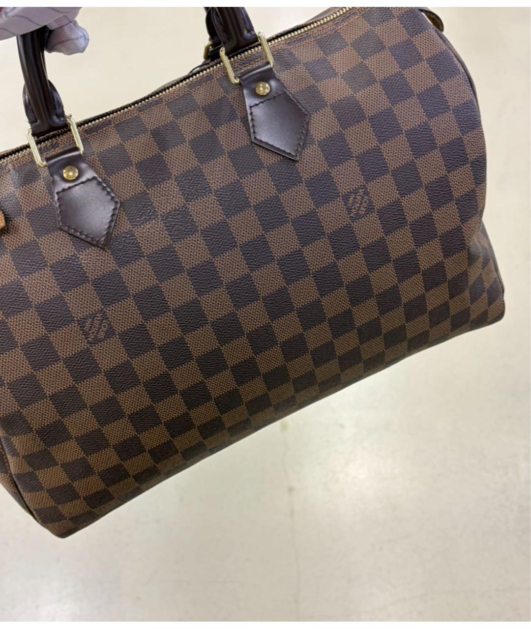 LOUIS VUITTON Коричневая сумка с короткими ручками, фото 4