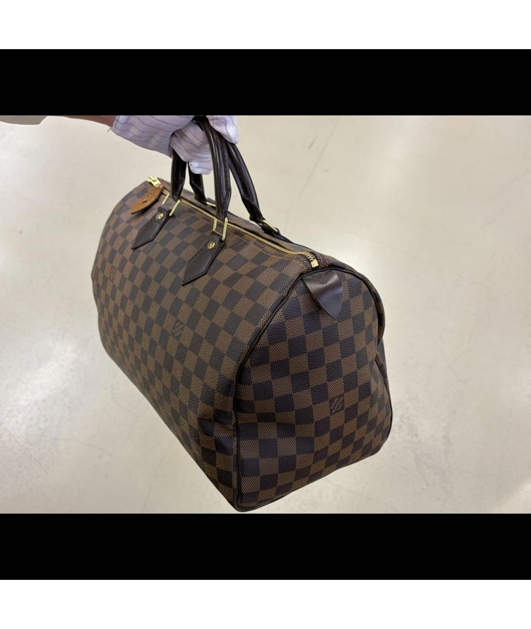 LOUIS VUITTON Коричневая сумка с короткими ручками, фото 2