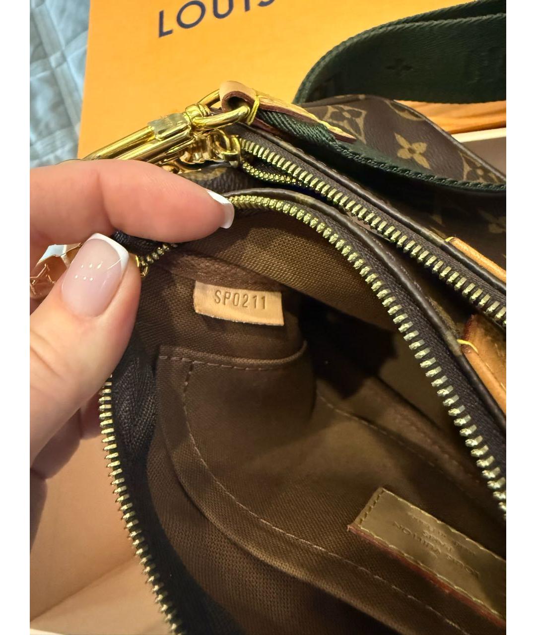LOUIS VUITTON Коричневая сумка через плечо, фото 2