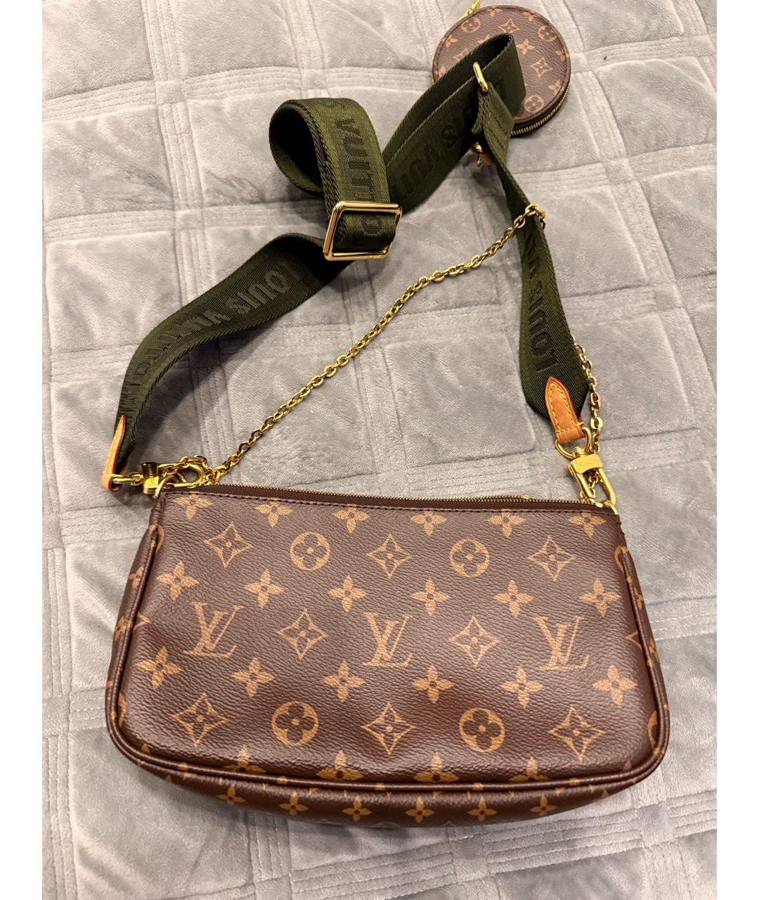 LOUIS VUITTON Коричневая сумка через плечо, фото 3