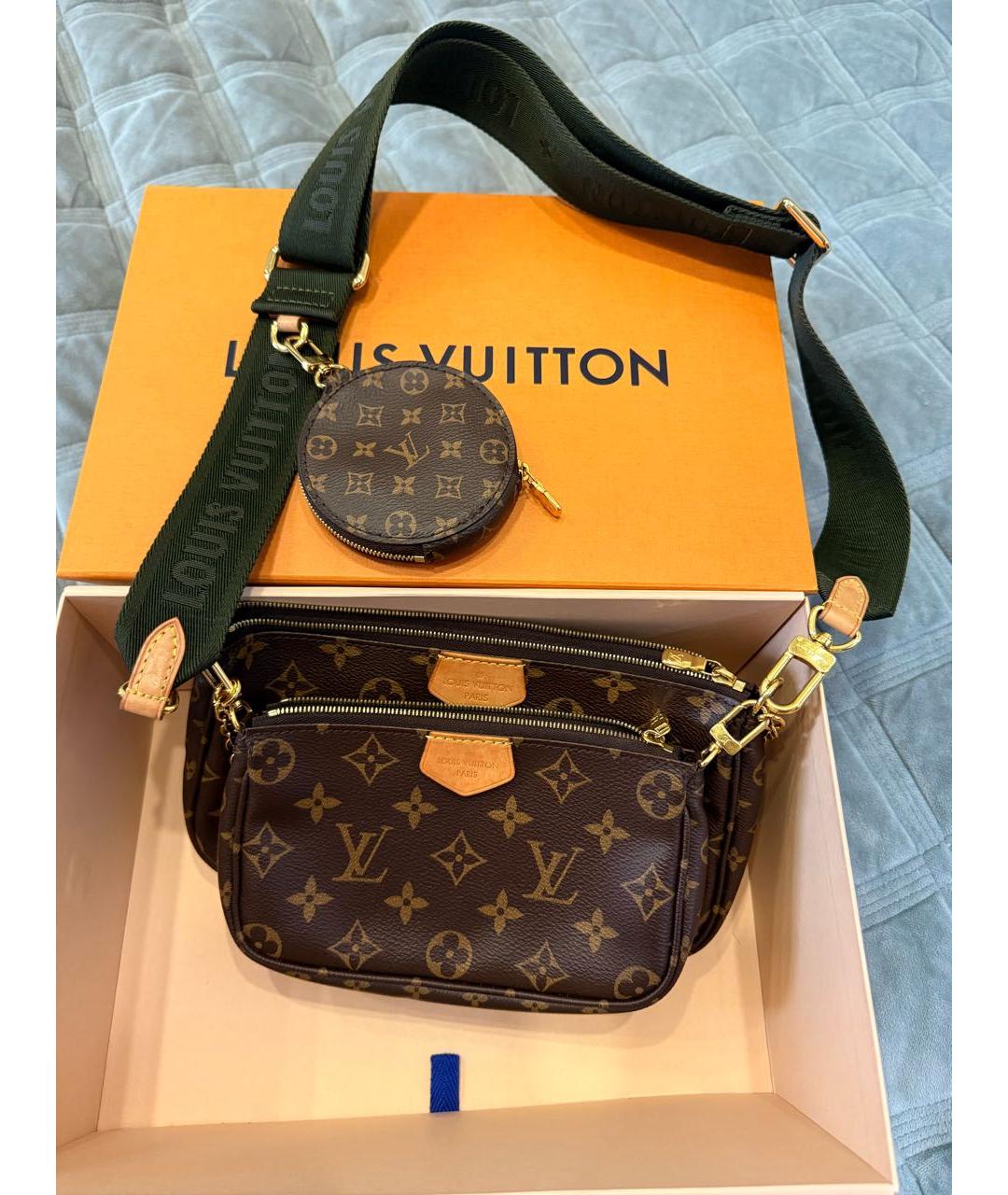 LOUIS VUITTON Коричневая сумка через плечо, фото 5
