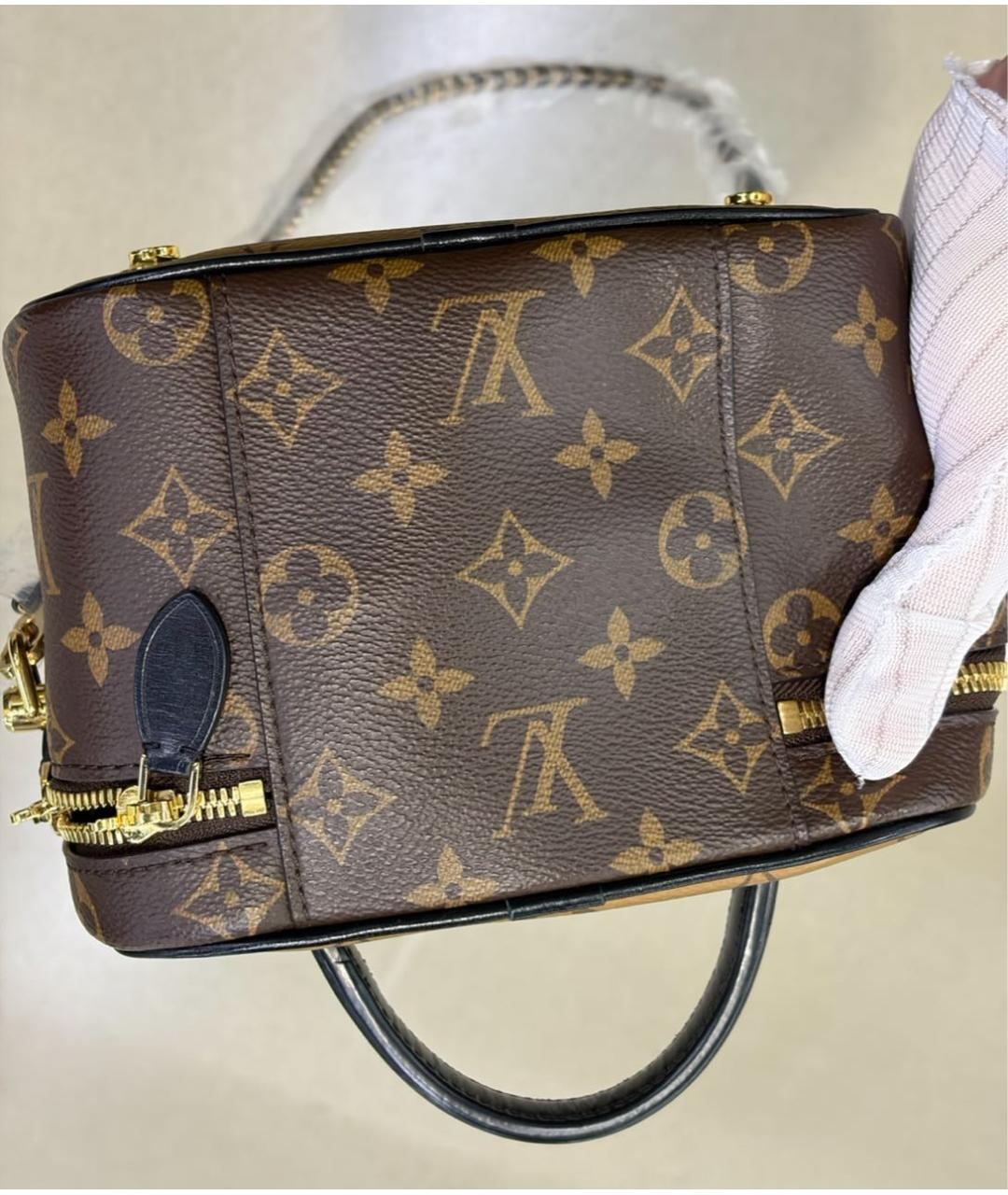 LOUIS VUITTON Коричневая сумка с короткими ручками, фото 5