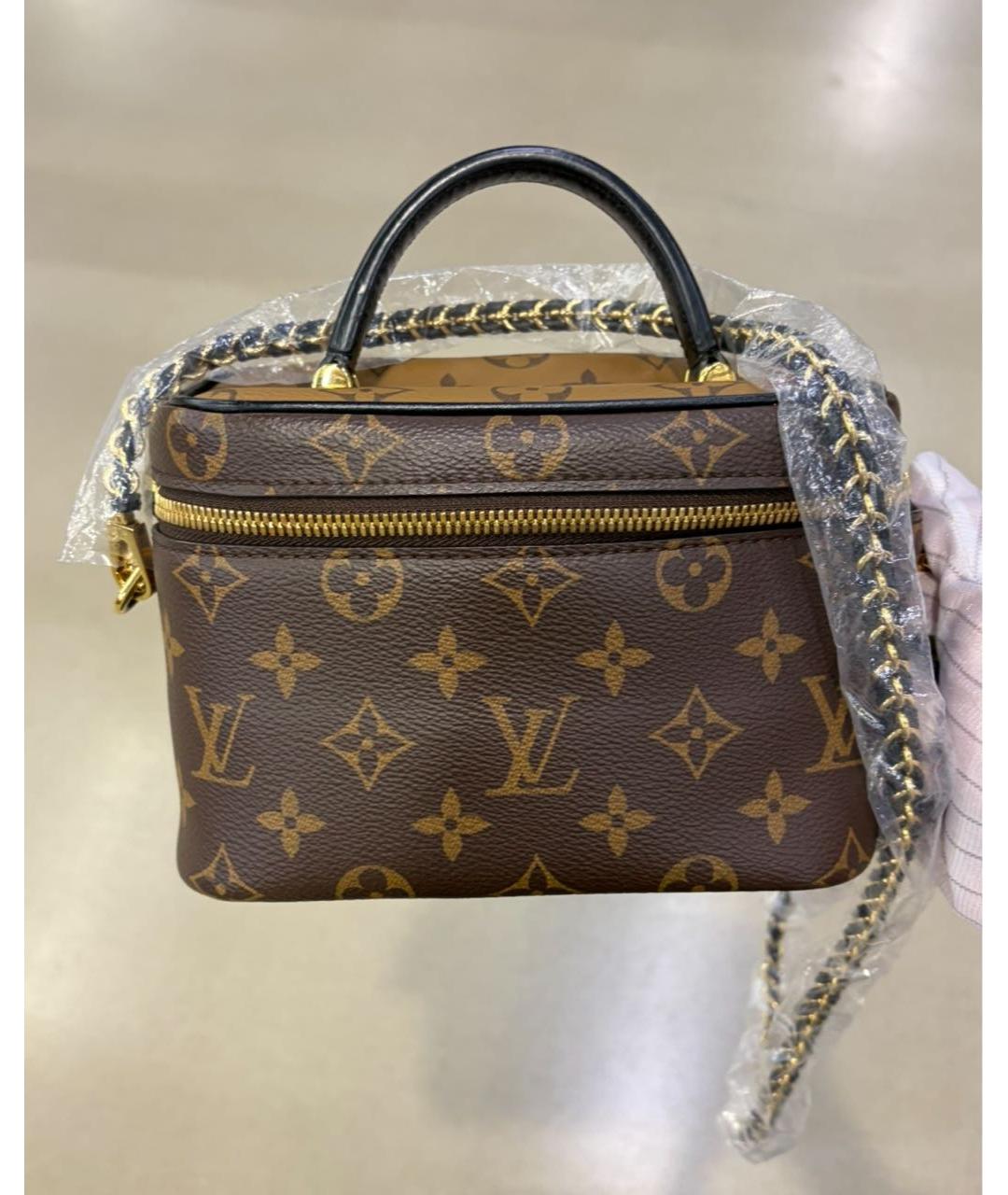 LOUIS VUITTON Коричневая сумка с короткими ручками, фото 6
