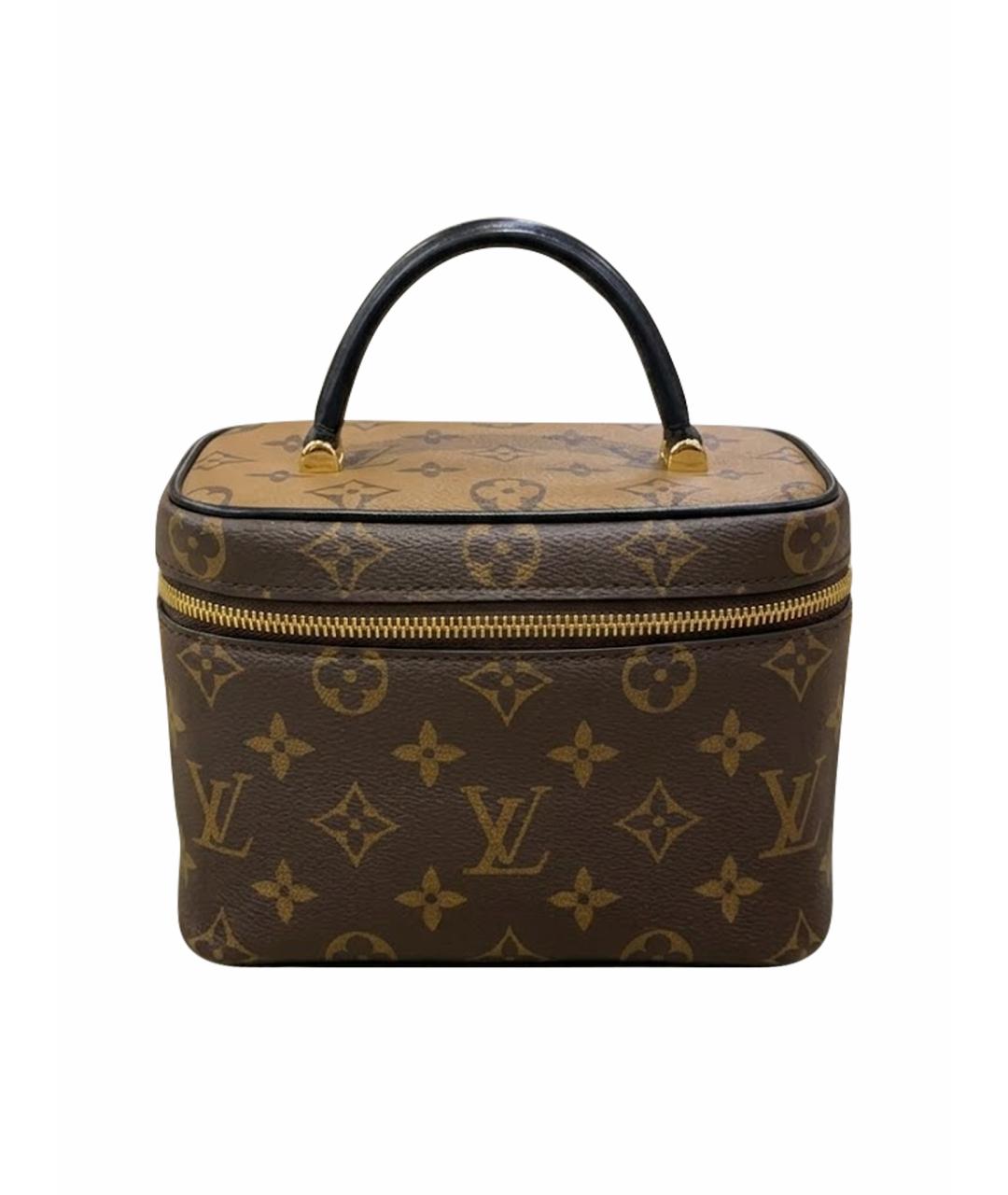 LOUIS VUITTON Коричневая сумка с короткими ручками, фото 1