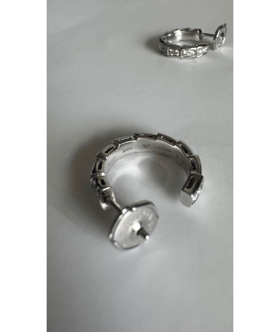 BVLGARI Серьги из белого золота, фото 3