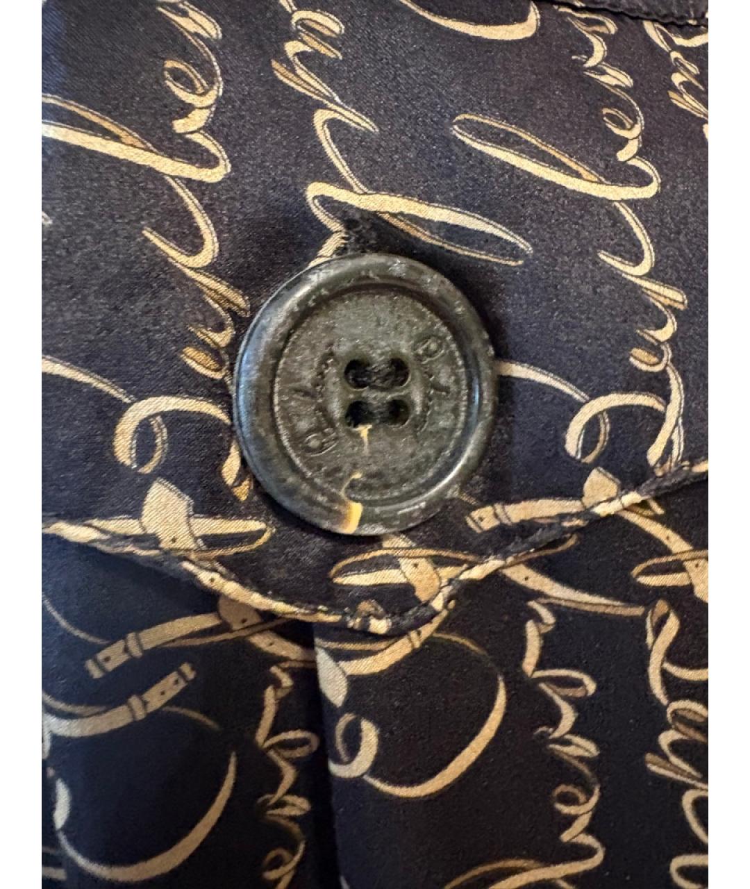 BURBERRY Черное шелковое повседневное платье, фото 4