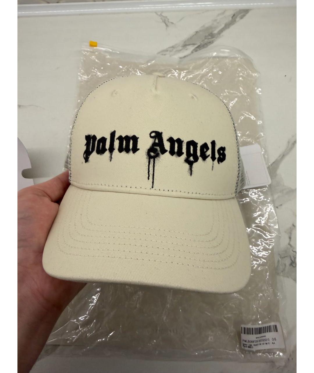 PALM ANGELS Бежевая хлопковая кепка/бейсболка, фото 5