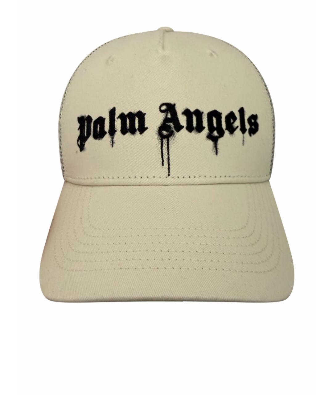 PALM ANGELS Бежевая хлопковая кепка/бейсболка, фото 1