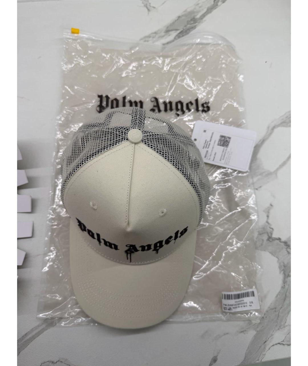 PALM ANGELS Бежевая хлопковая кепка/бейсболка, фото 2