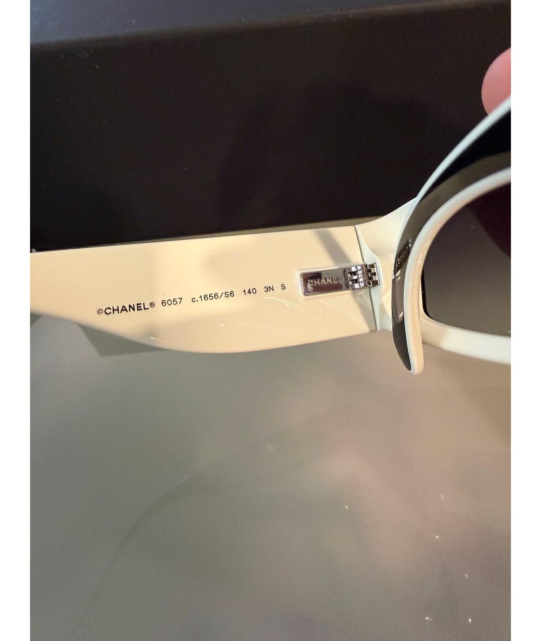 CHANEL Черные пластиковые солнцезащитные очки, фото 4