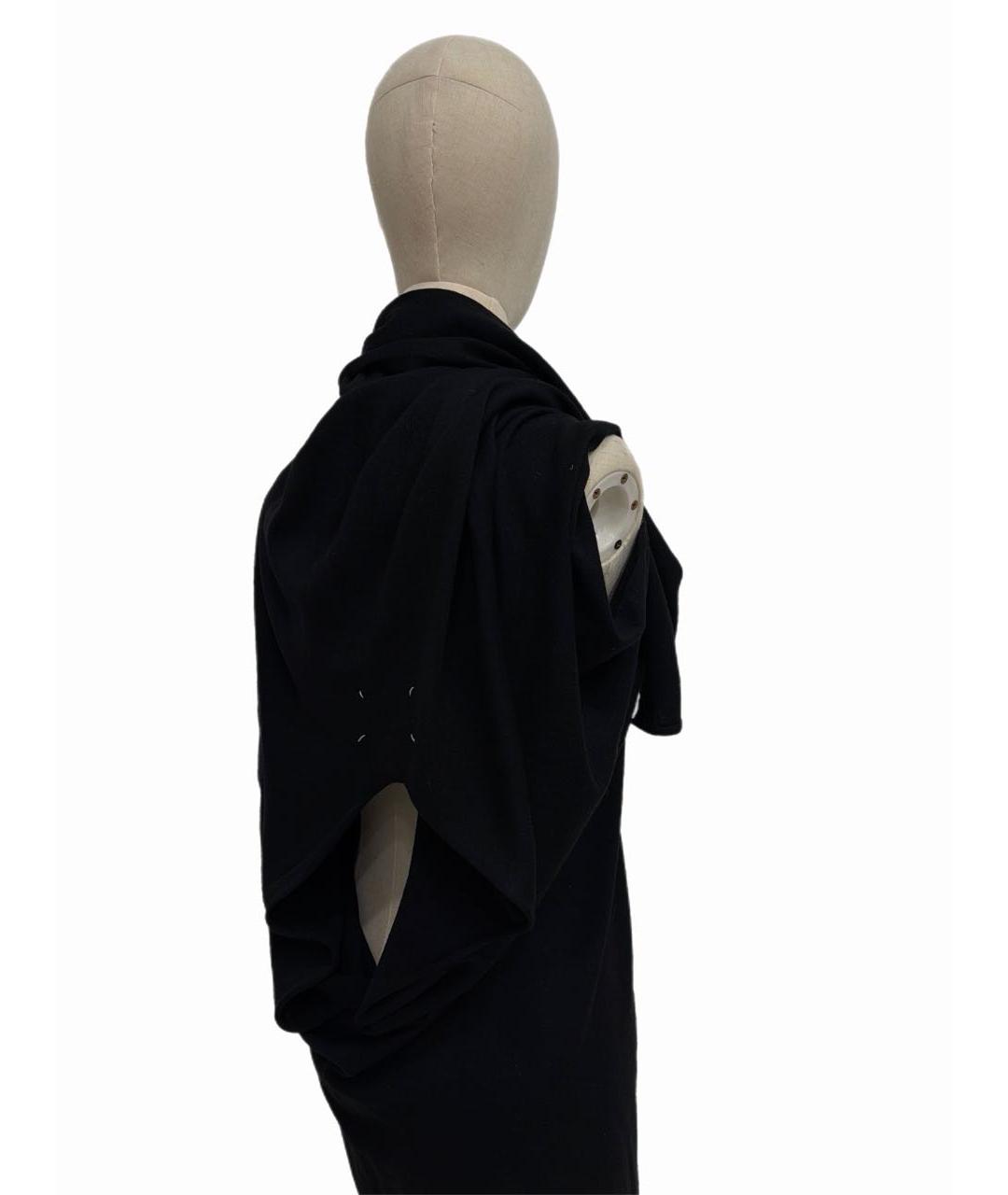 MAISON MARGIELA Черное шерстяное повседневное платье, фото 4