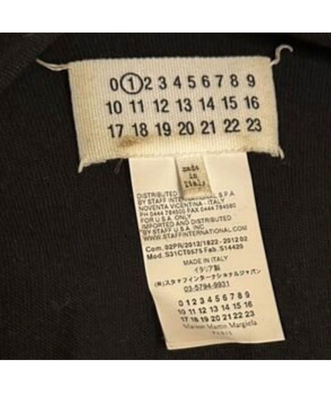MAISON MARGIELA Черное шерстяное повседневное платье, фото 8