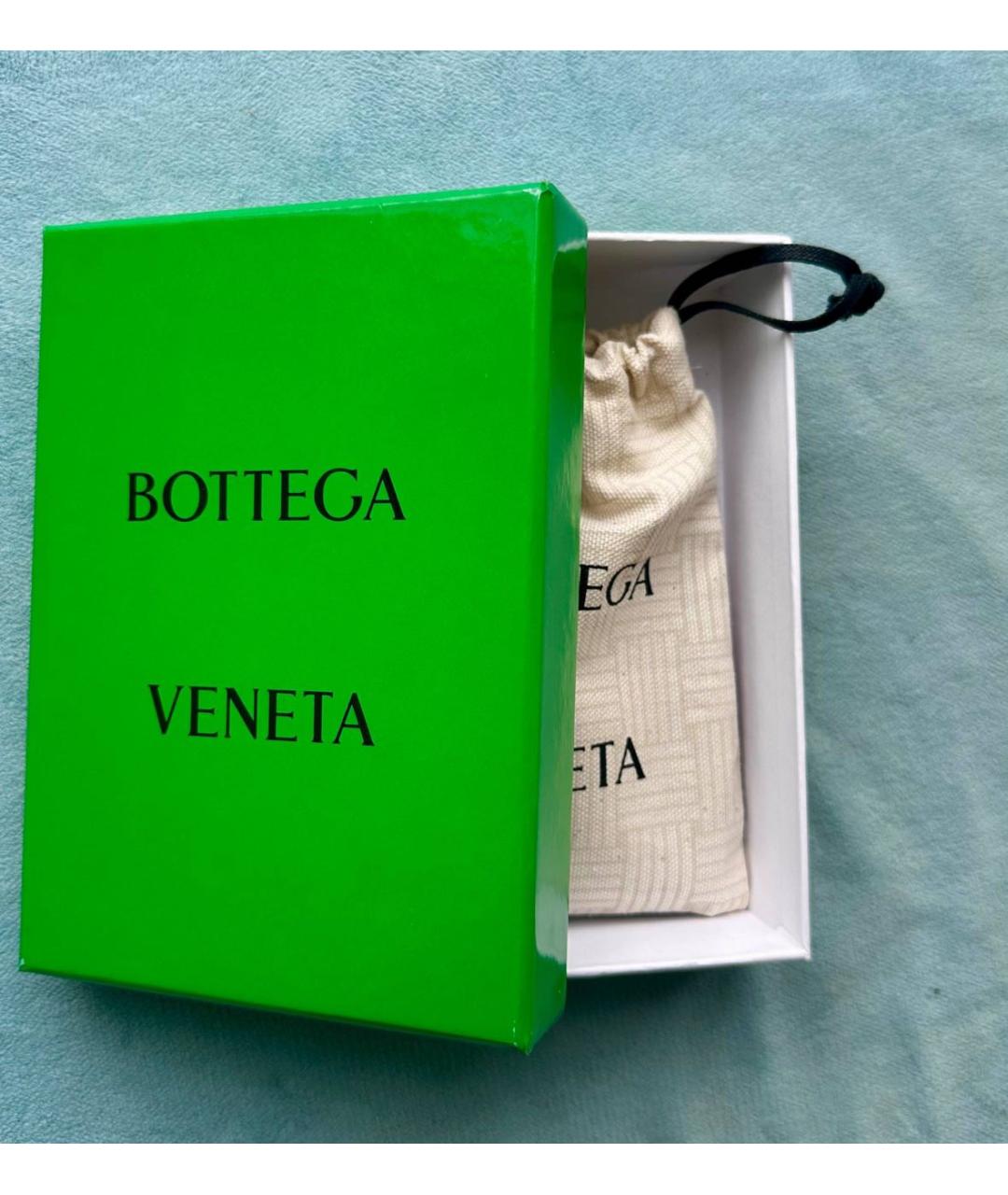 BOTTEGA VENETA Бордовый кожаный кошелек, фото 2