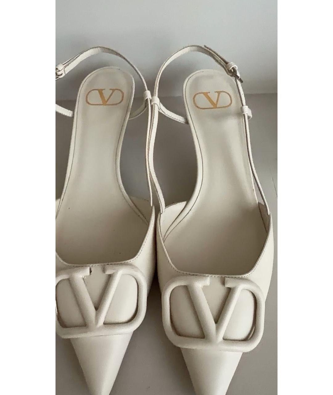 VALENTINO Бежевые кожаные туфли, фото 5