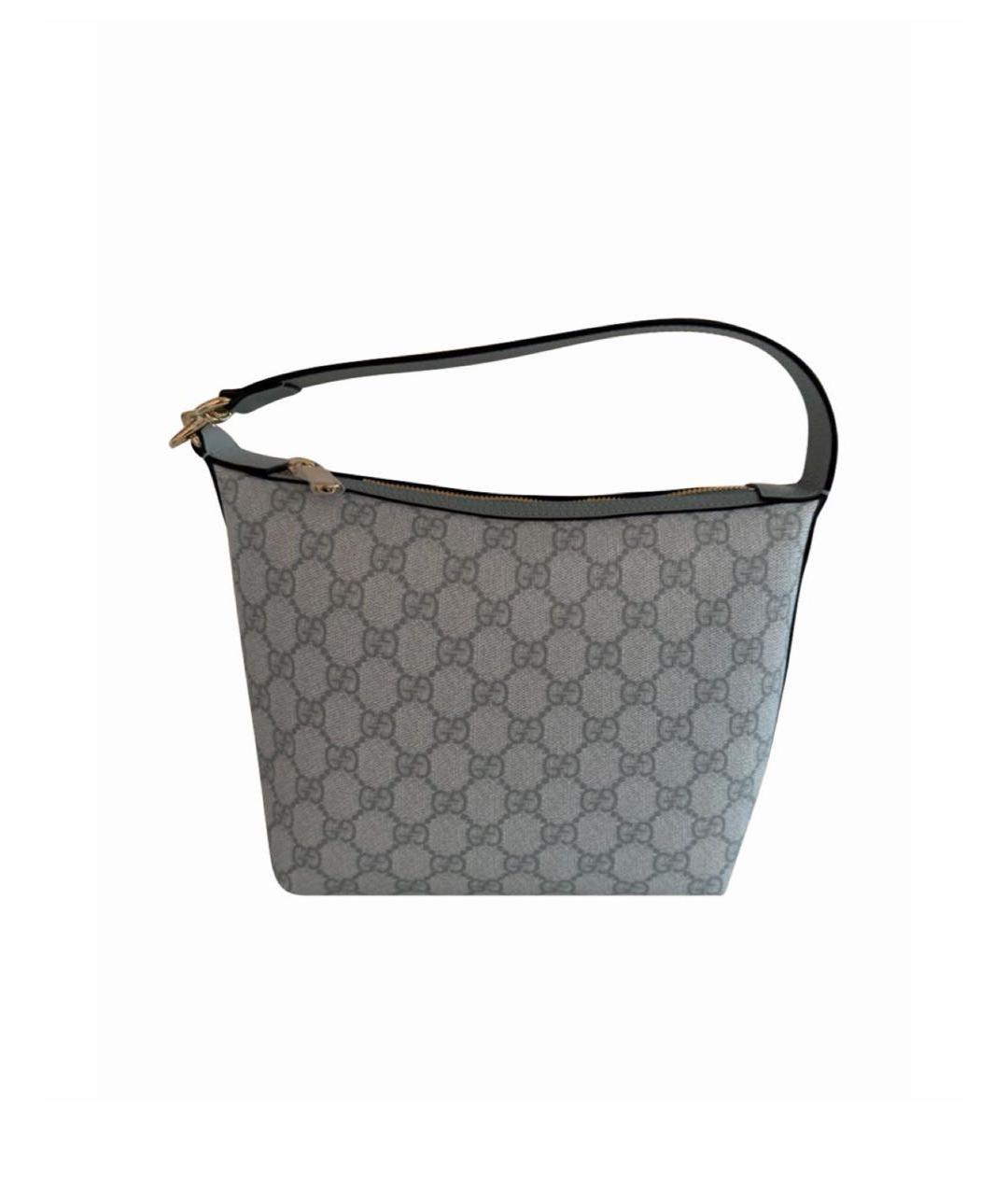 GUCCI Голубая кожаная сумка через плечо, фото 1