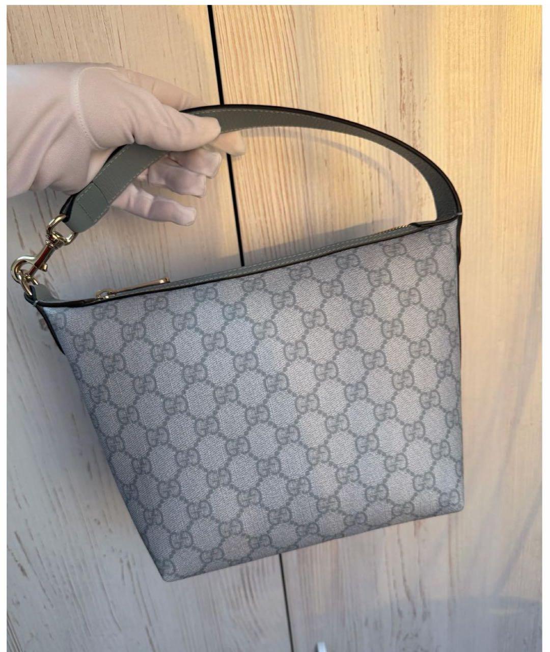 GUCCI Голубая кожаная сумка через плечо, фото 2