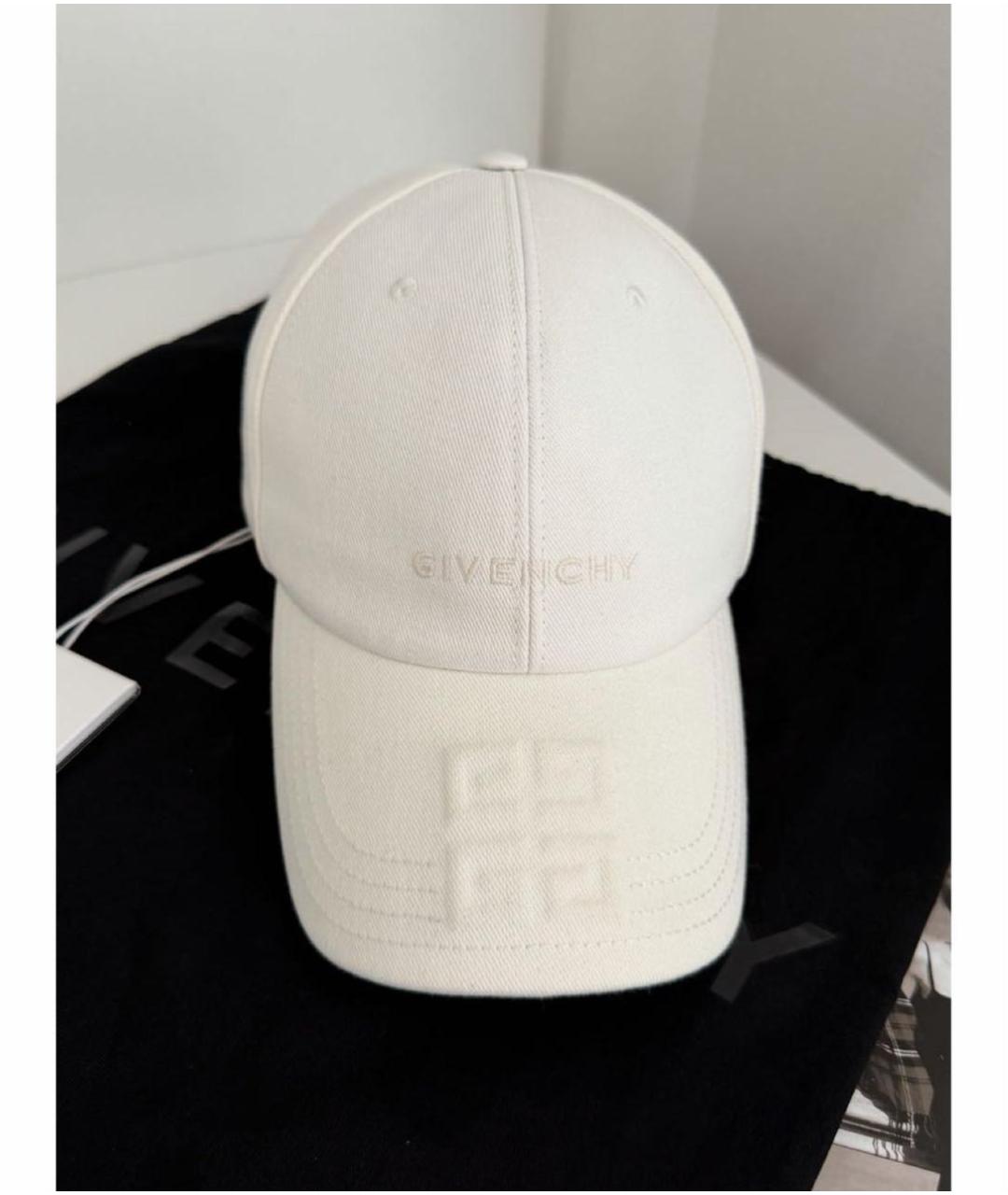 GIVENCHY Бежевая хлопковая кепка, фото 7