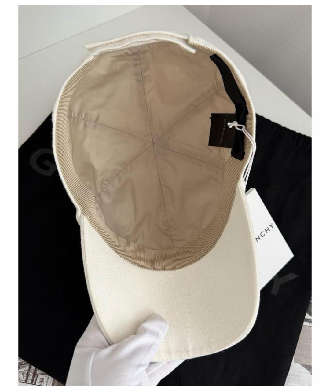 GIVENCHY Бежевая хлопковая кепка, фото 5