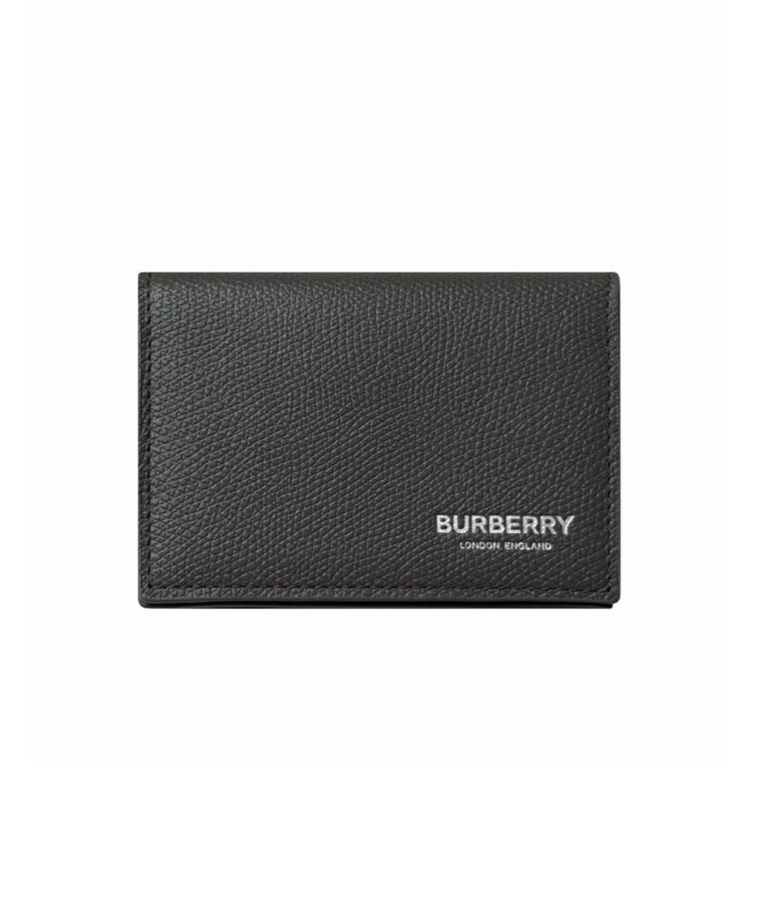 BURBERRY Антрацитовый кожаный кардхолдер, фото 8