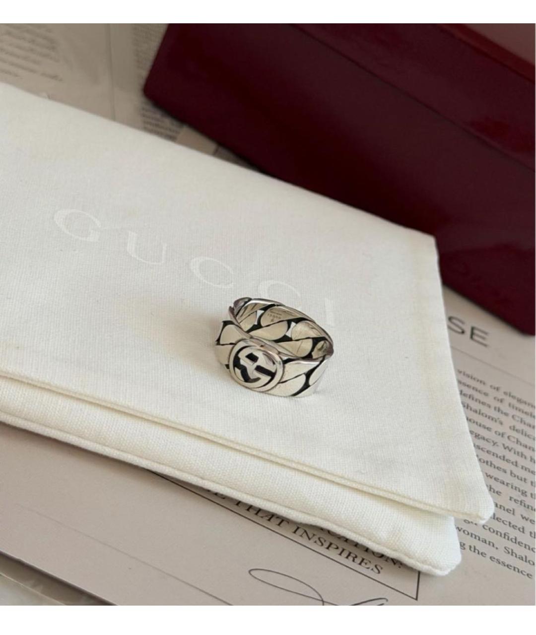 GUCCI Серебряное серебряное кольцо, фото 4