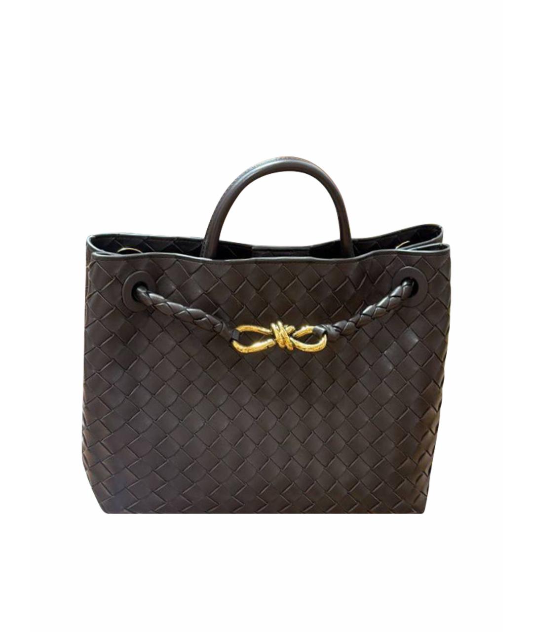 BOTTEGA VENETA Коричневая кожаная сумка через плечо, фото 1