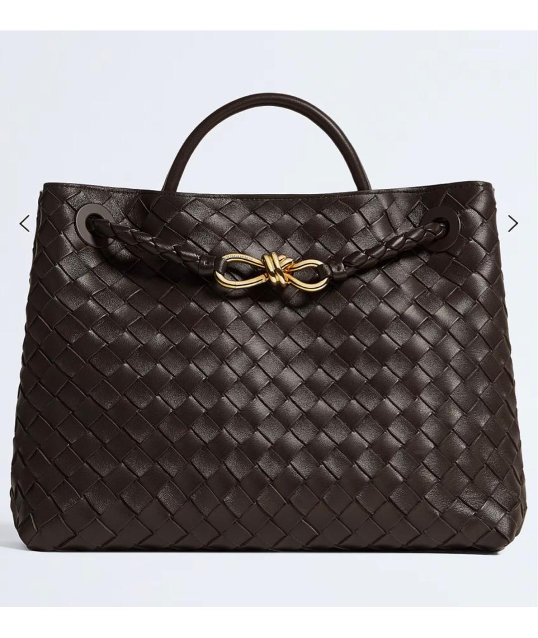 BOTTEGA VENETA Коричневая кожаная сумка через плечо, фото 2