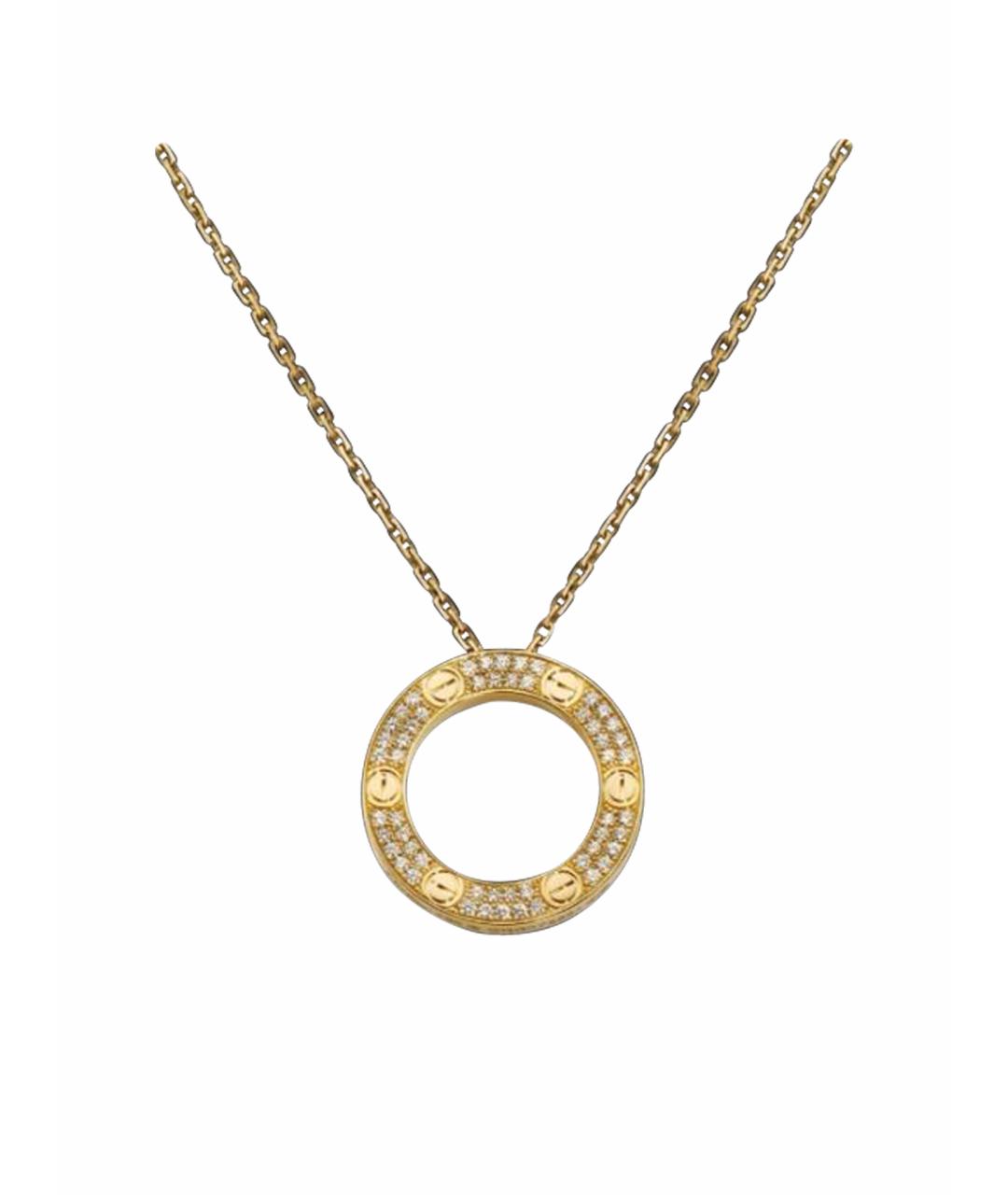 CARTIER Золотое колье из желтого золота, фото 1