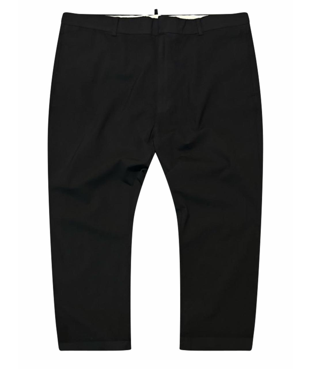 DSQUARED2 Черные шерстяные повседневные брюки, фото 1