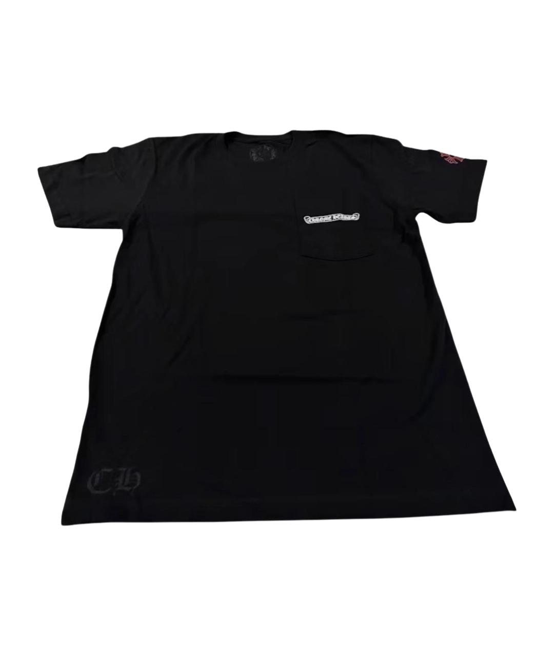 CHROME HEARTS Черная хлопковая футболка, фото 1