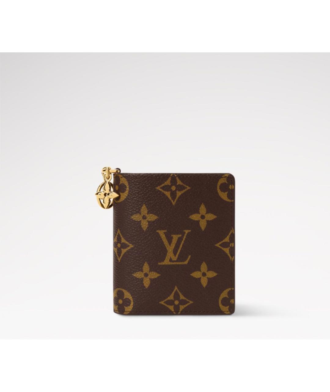 LOUIS VUITTON Коричневый кошелек, фото 9