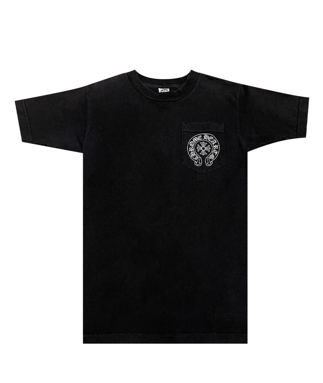 CHROME HEARTS Черная хлопковая футболка, фото 1