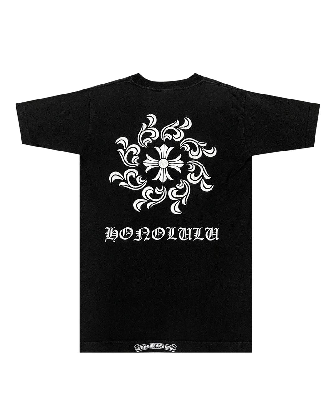 CHROME HEARTS Черная хлопковая футболка, фото 2