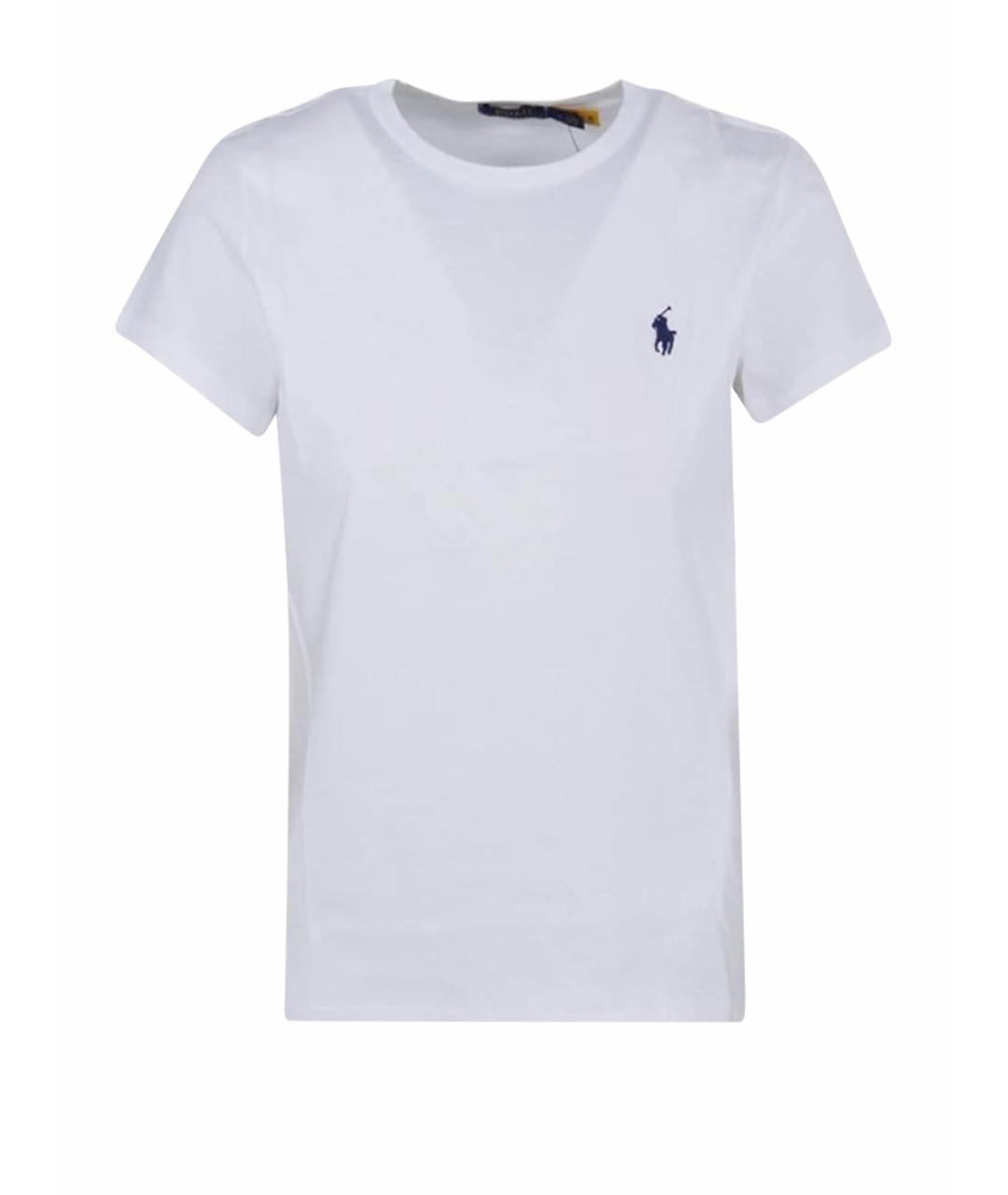 POLO RALPH LAUREN Белая хлопковая футболка, фото 1