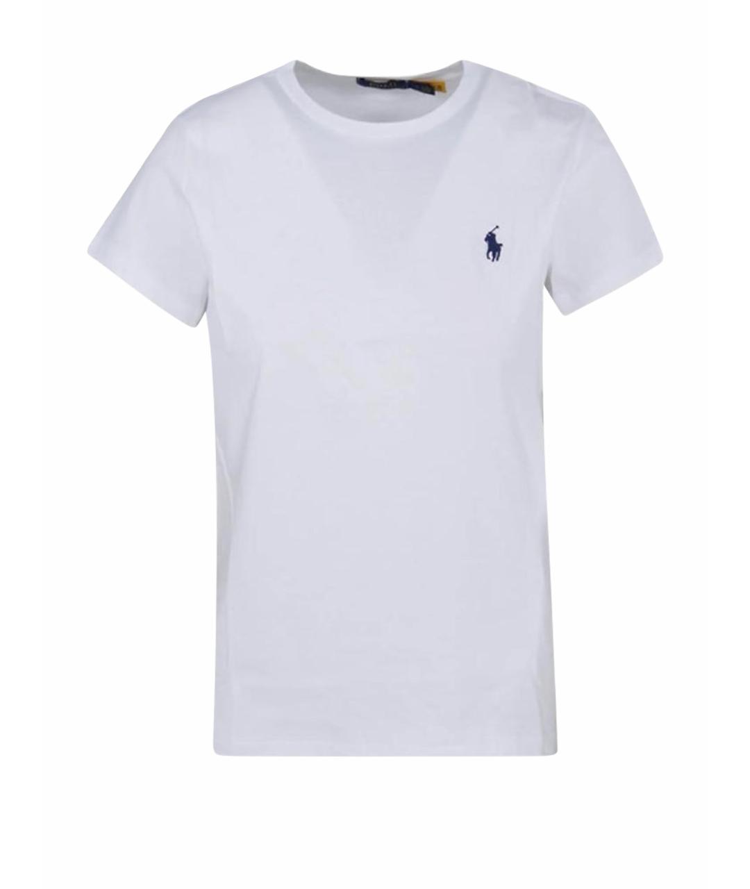 POLO RALPH LAUREN Белая хлопковая футболка, фото 5