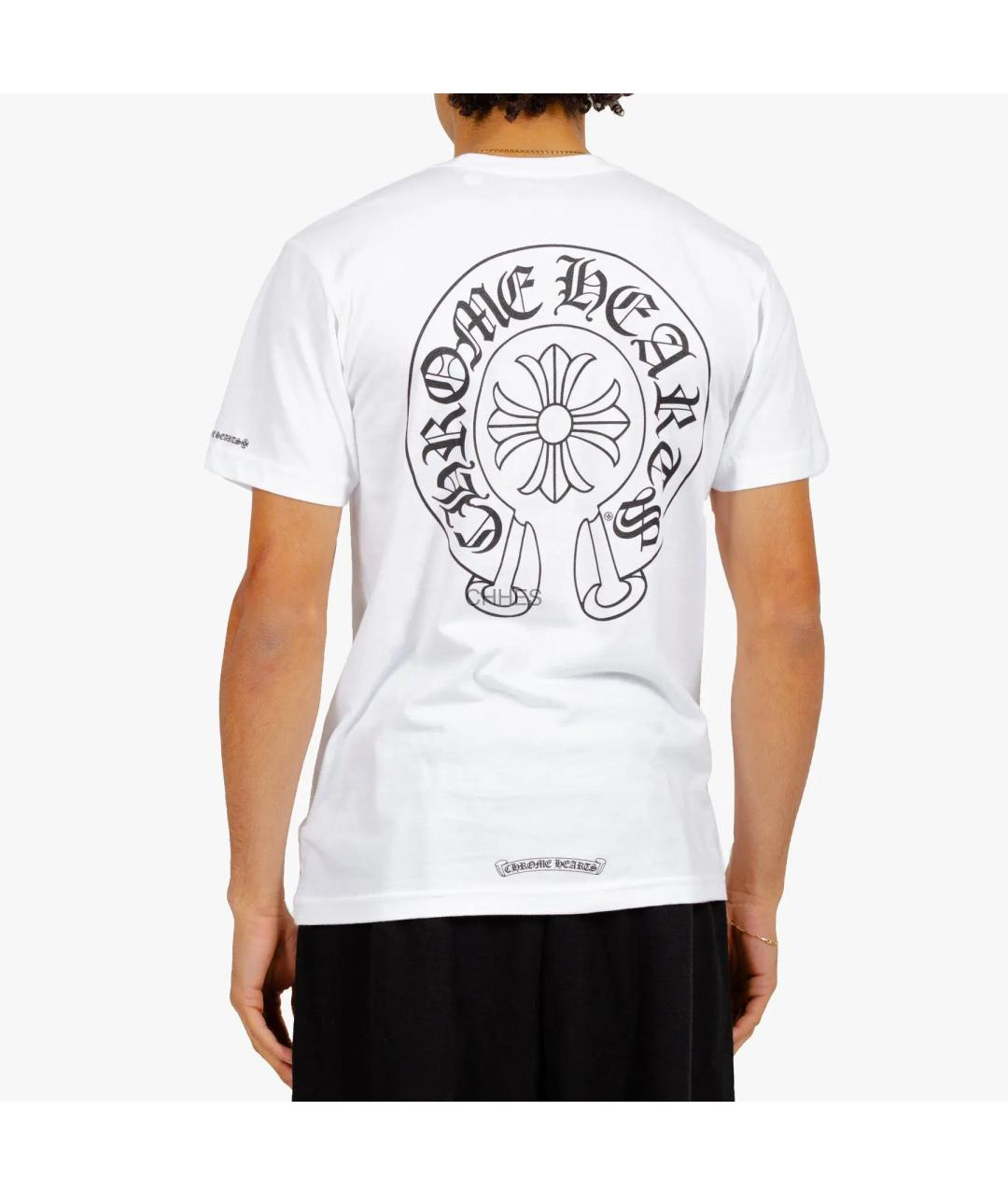CHROME HEARTS Белая хлопковая футболка, фото 3