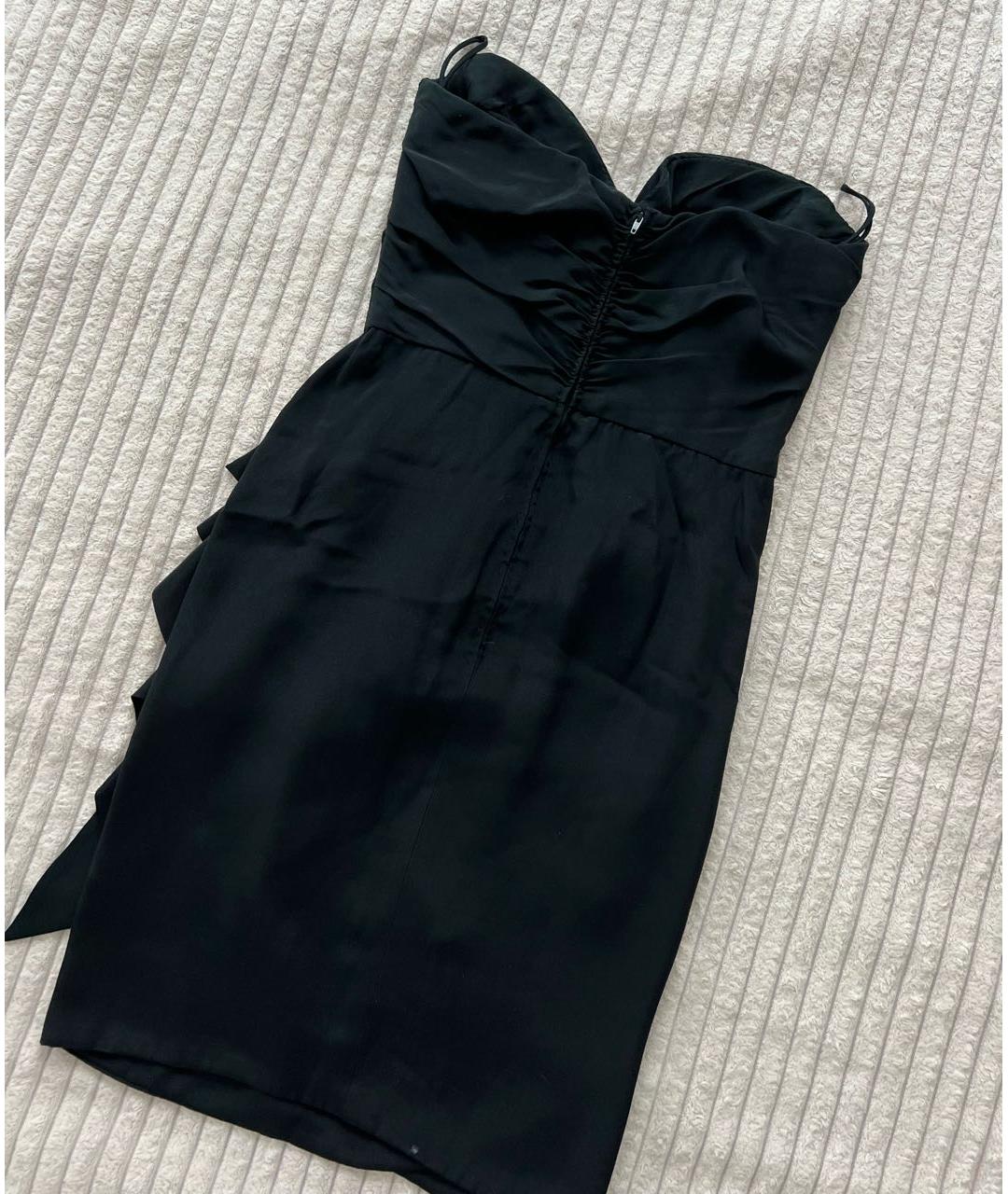 AZZARO Черное полиэстеровое коктейльное платье, фото 2