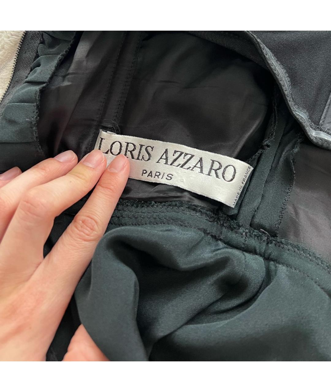 AZZARO Черное полиэстеровое коктейльное платье, фото 3