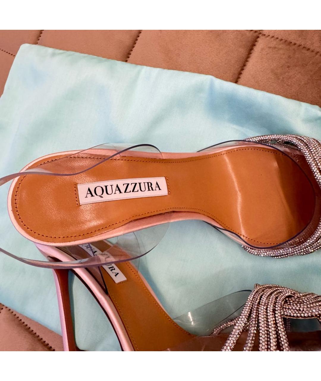 AQUAZZURA Бежевые босоножки, фото 3