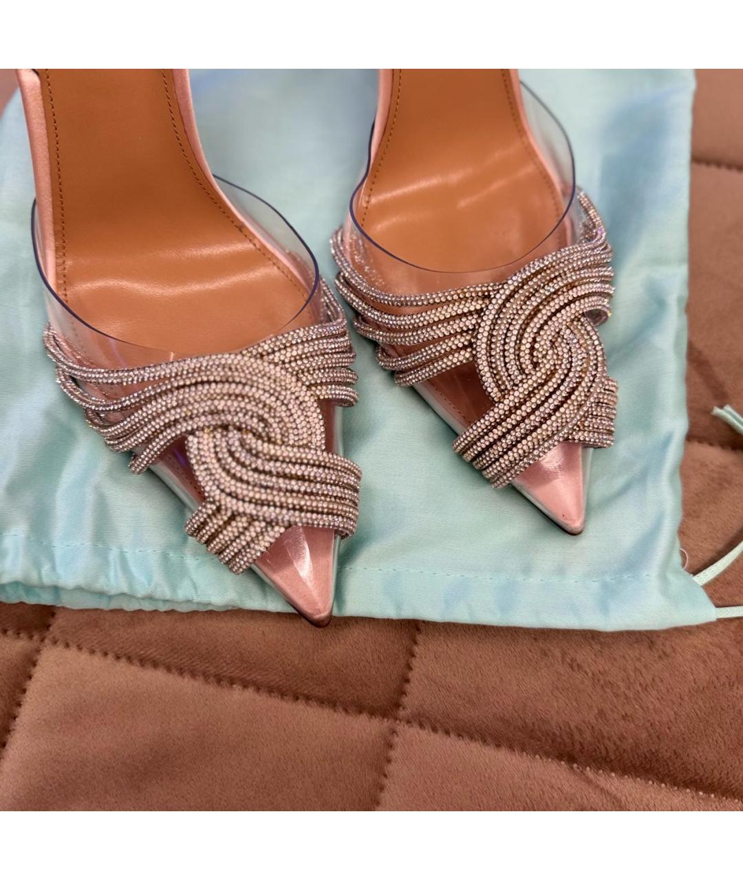 AQUAZZURA Бежевые босоножки, фото 5