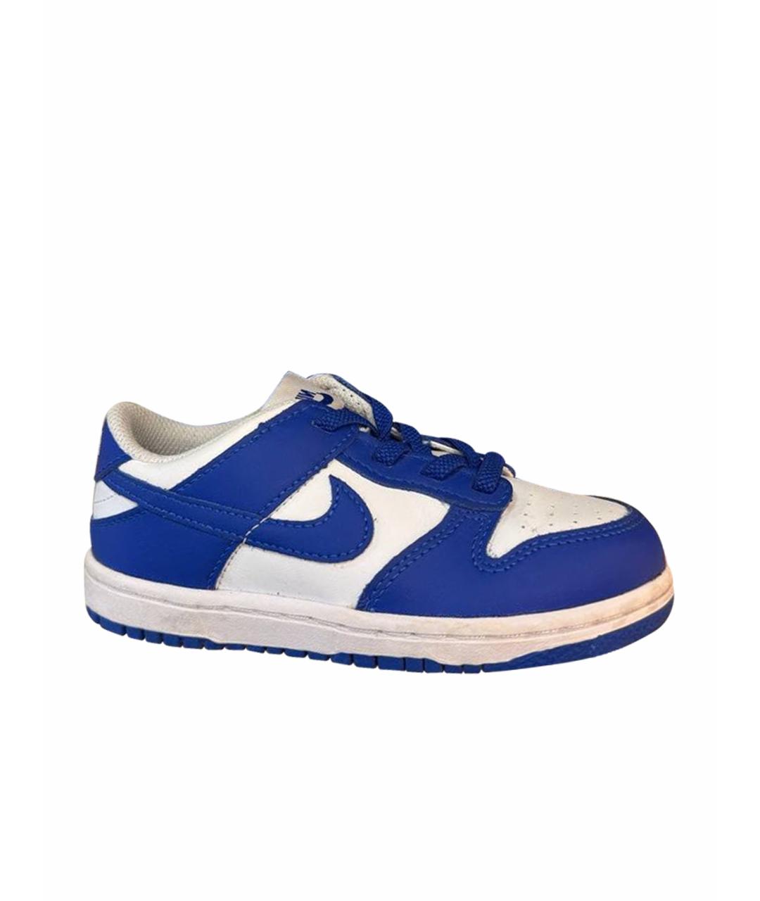 NIKE Синие кожаные кеды, фото 5