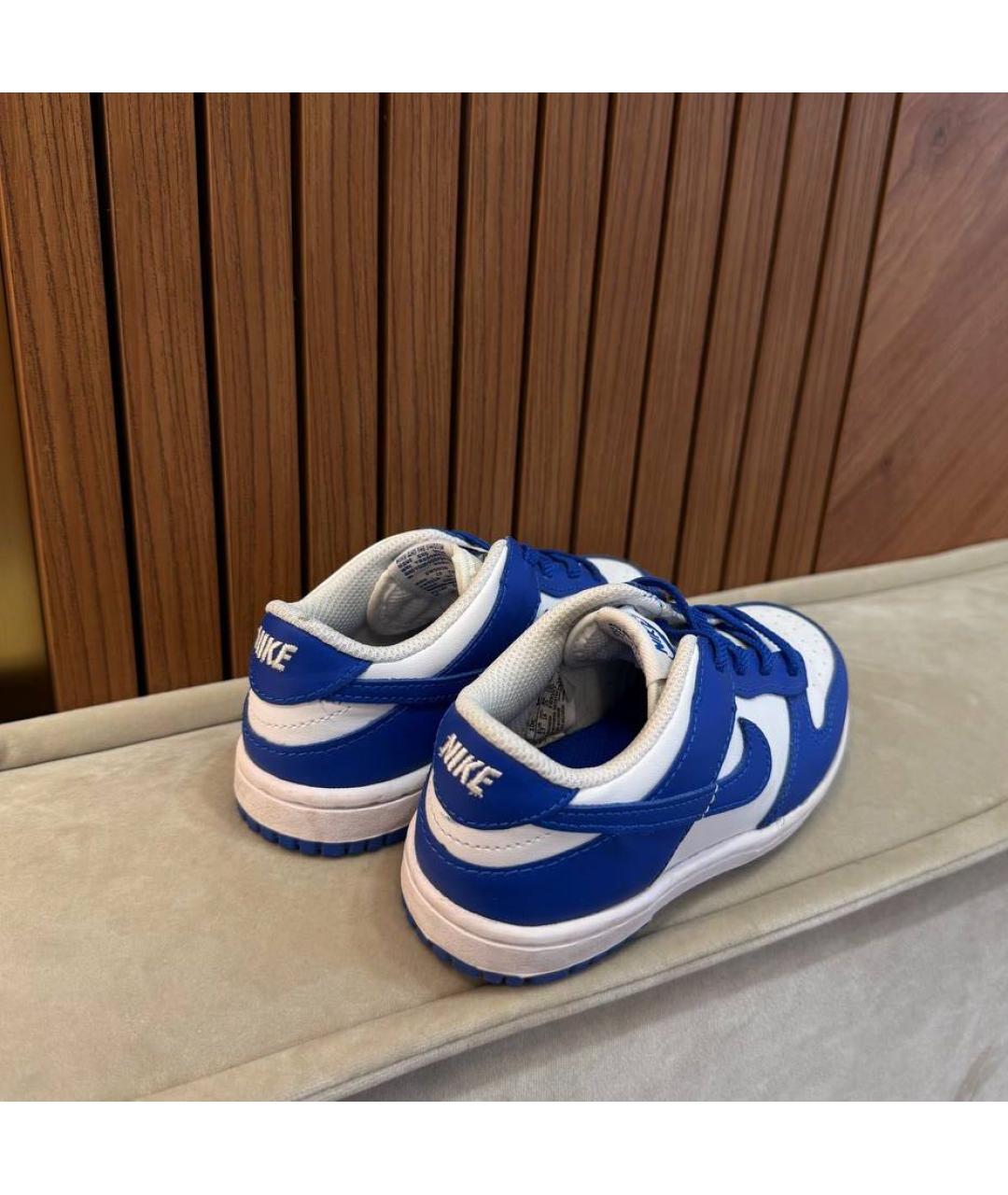 NIKE Синие кожаные кеды, фото 3