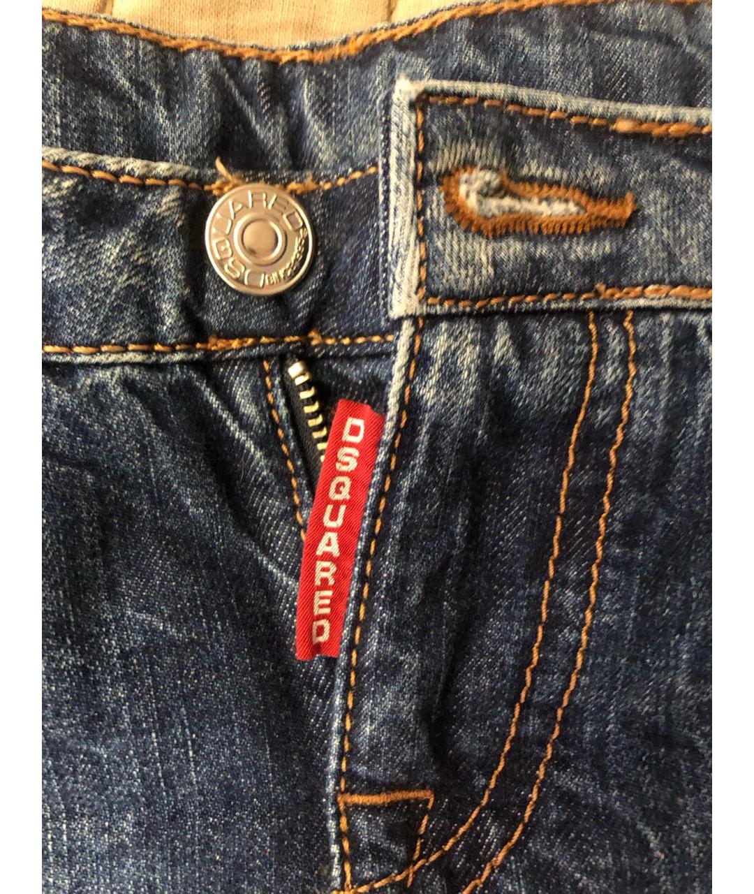DSQUARED2 Синяя деним юбка мини, фото 3