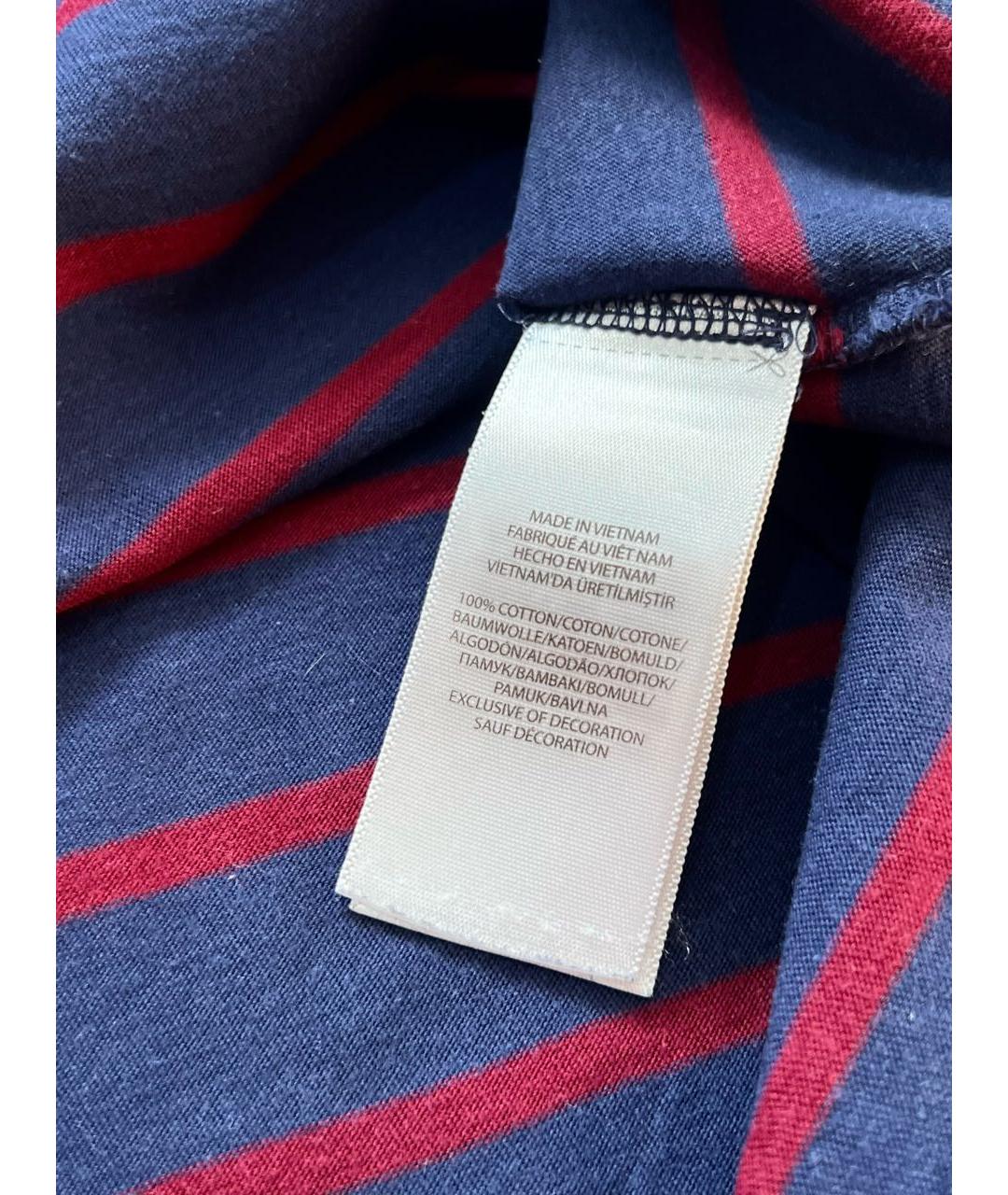 RALPH LAUREN Темно-синяя хлопковая футболка, фото 6