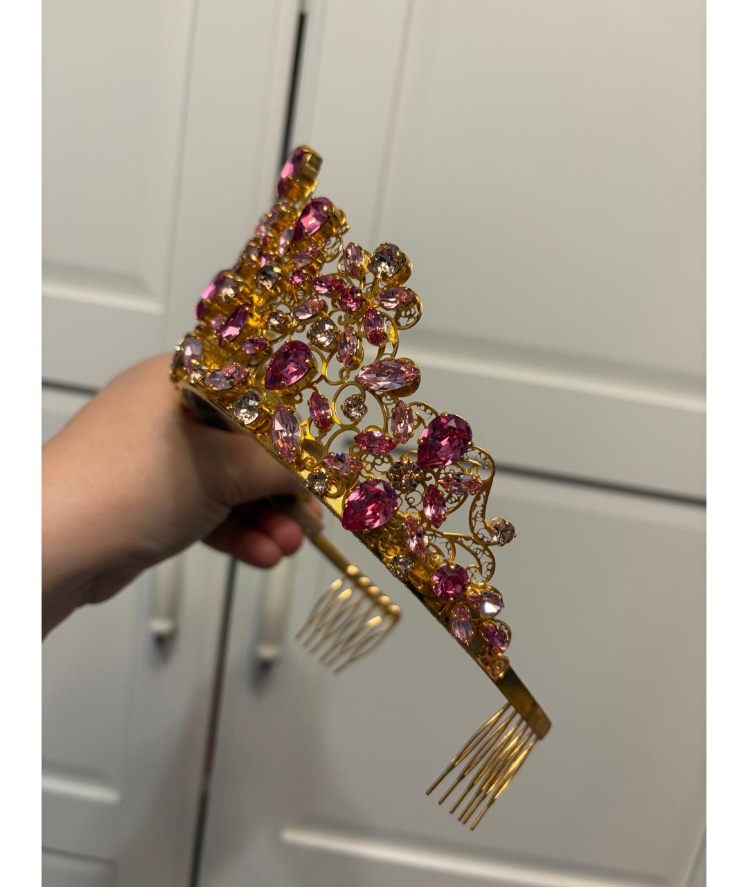 DOLCE&GABBANA Розовая диадема, фото 8